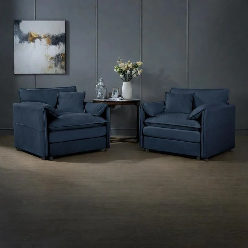 Chenille Accent Sofa Chair with Oversized Armchairs and 29.92 Deep Seats (800lb Capacity)