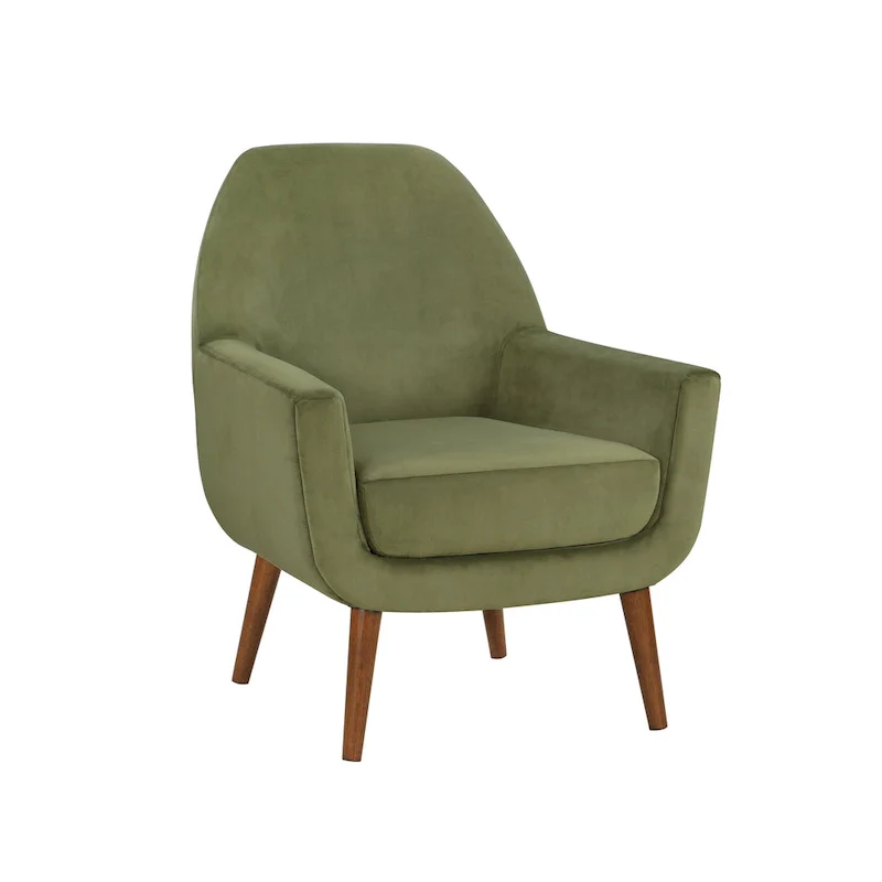 Mid-Century Velvet Arm Chair