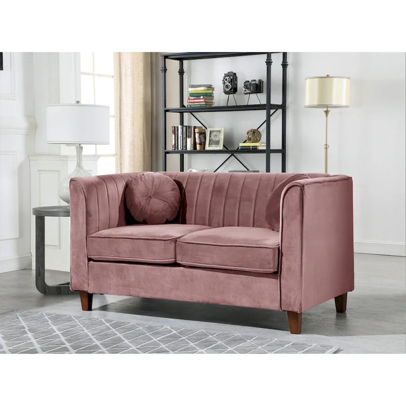 Boton Chesterfield Loveseat