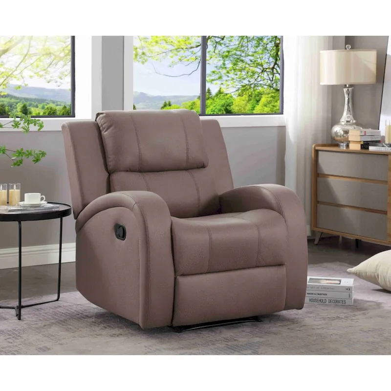 Faux Leather Recliner