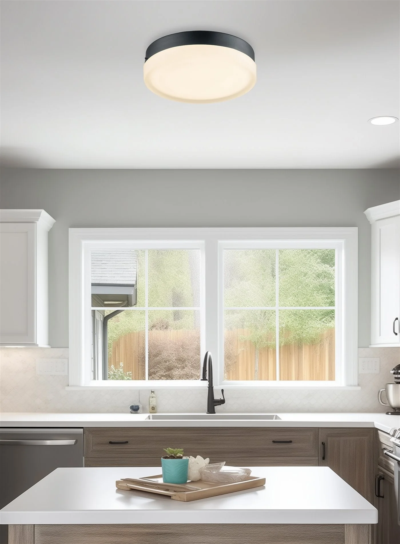 Luna 11 Modern Integrated 25W LED (250W eq.) Flush Mount Ceiling Light