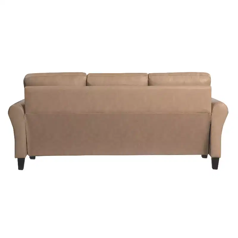 Lifestyle Solutions Willow Sofa Light Brown Vegan Leather