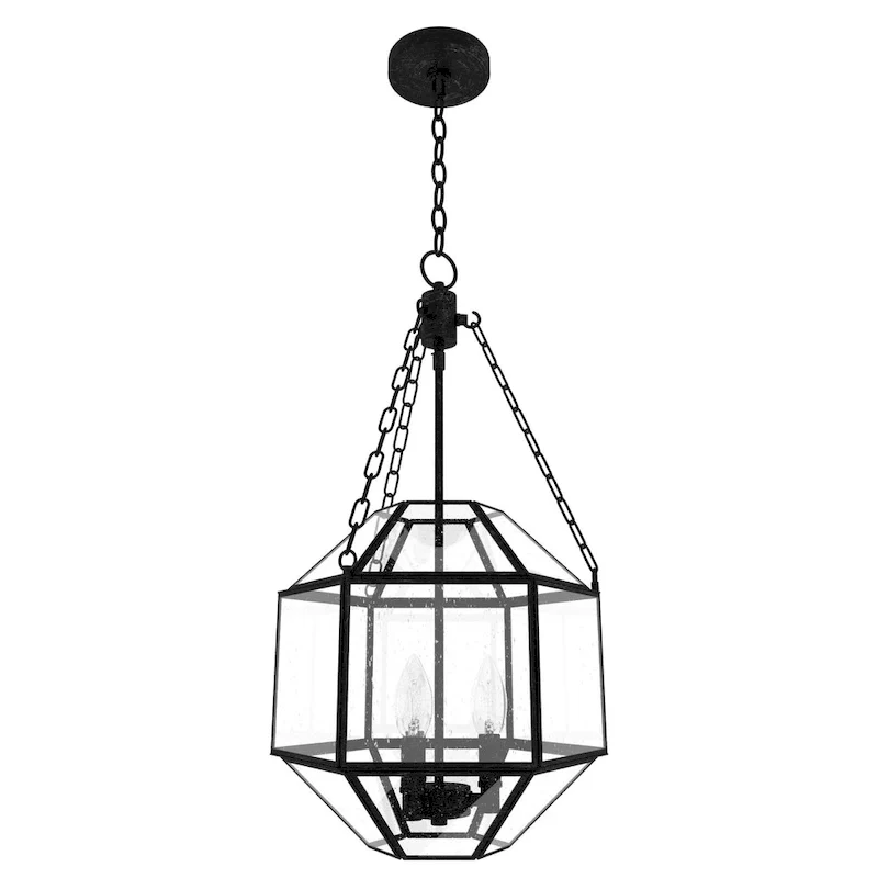 Hunter 15  Indria 3-Light Pendant - Dining Room, Island, Entry - Industrial, Transitional, Geometric