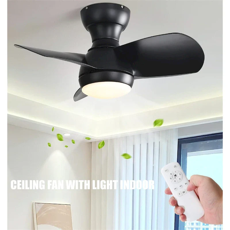 Indoor Ceiling Fan With 18W Led Light