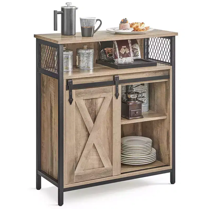 VASAGLE Buffet Cabinet Sideboard with Open Compartment