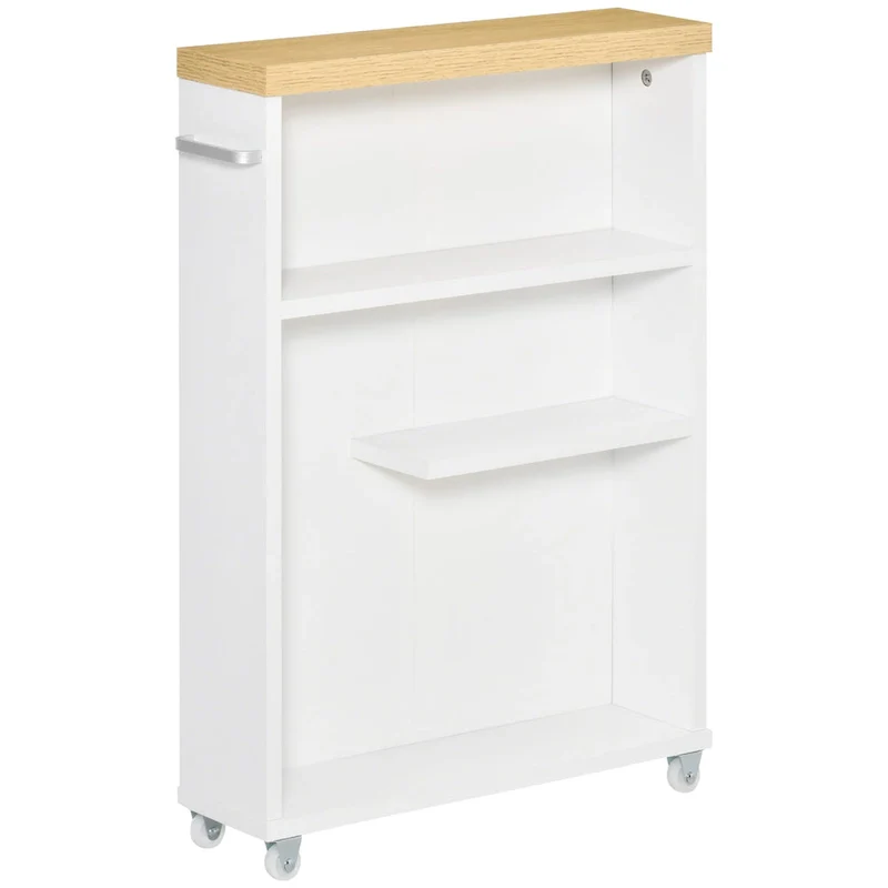 Bathroom Cabinet with Wheels Storage Organizer