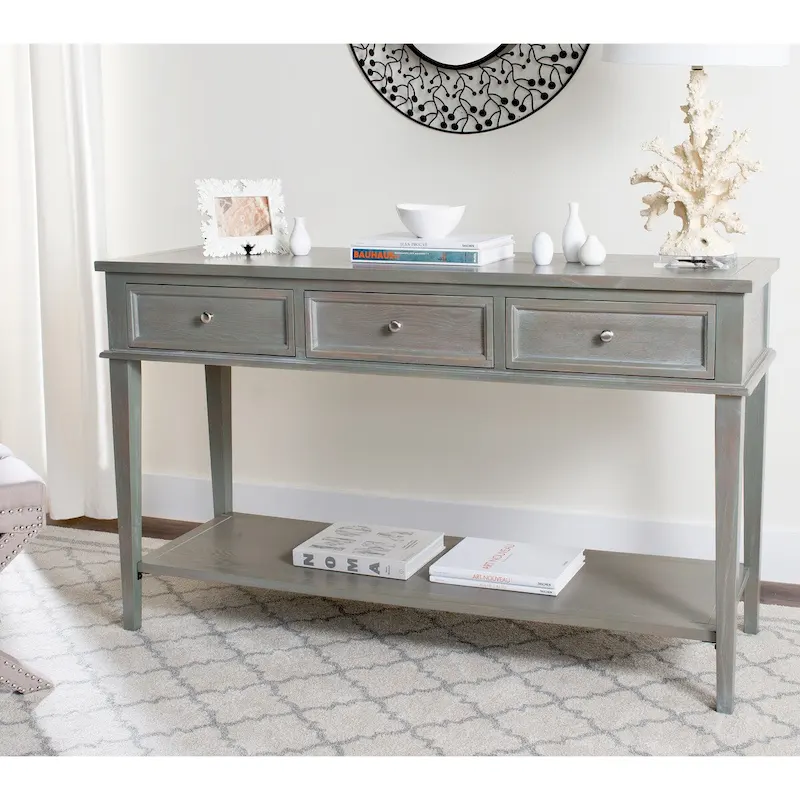 SAFAVIEH Thea Sepia Console - 60 x 20 x 35.4 - 60Wx20Dx35H
