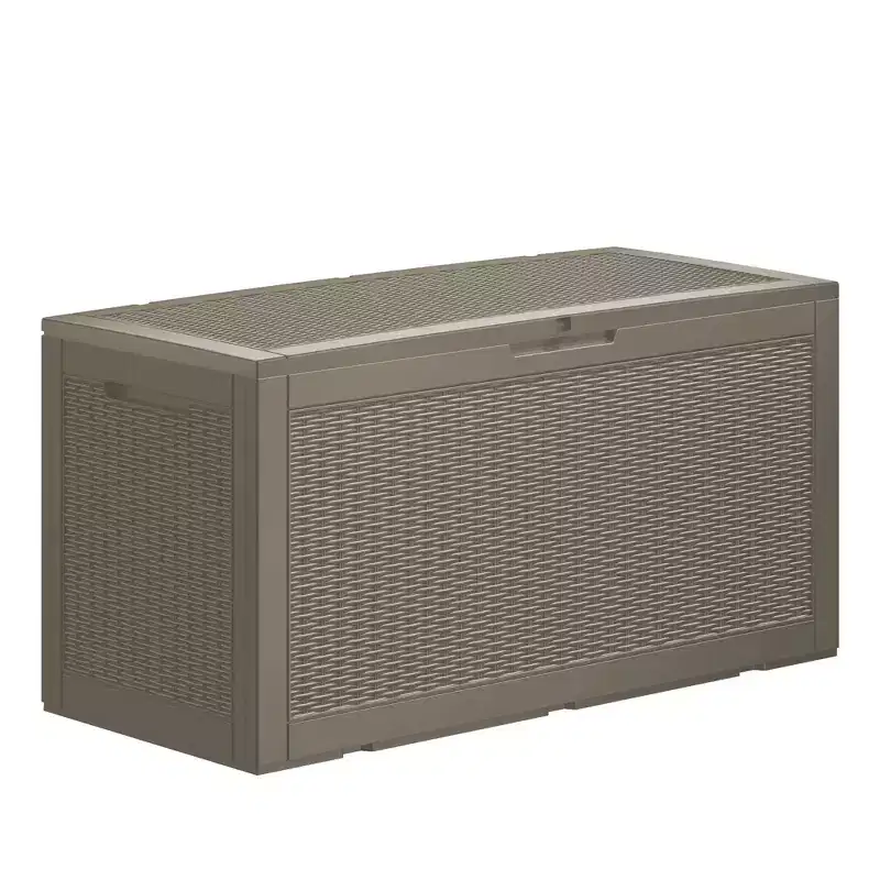 Chic Crate - 100 Gallon Water Resistant Resin Lockable Deck Box