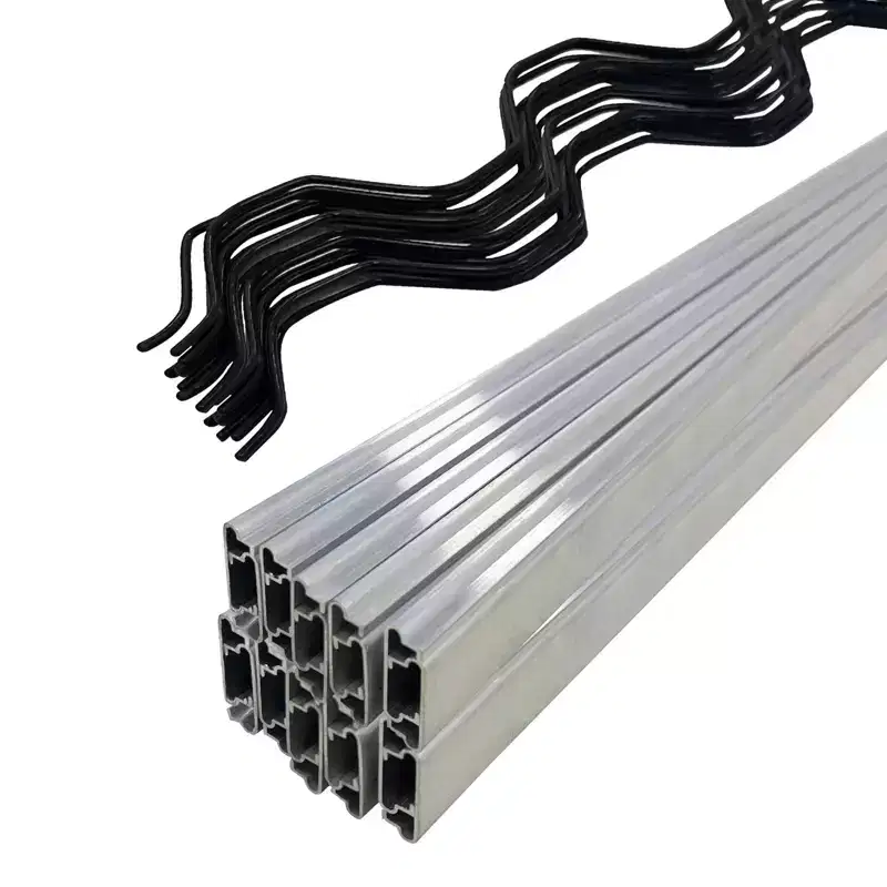 Greenhouse Kit, 6.6 FT Lock Channel & Spring Wire - PVC-Coated Wires & Aluminum Lock Channels for Plastic Film, Shade Cloth