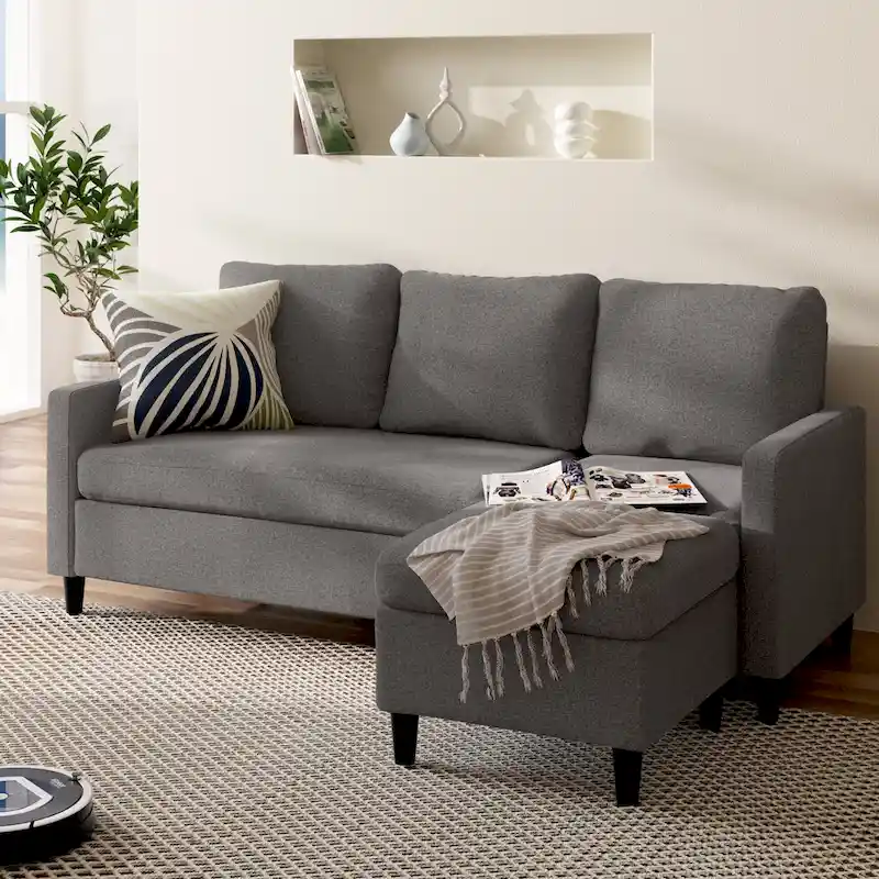 Convertible Sectional Sofa with Reversible Chaise