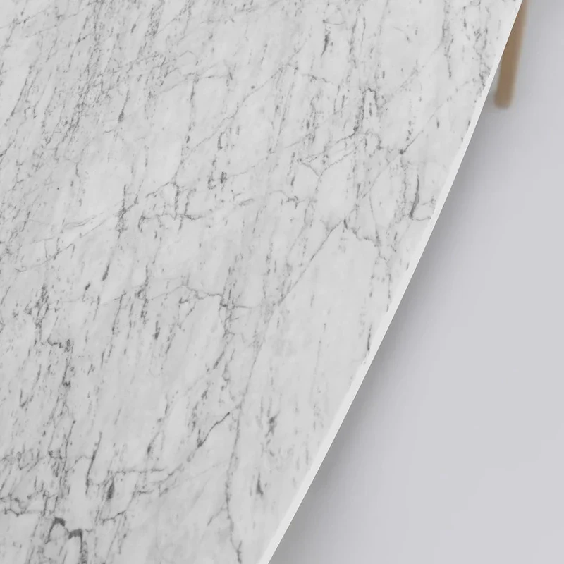 Castello 43  Rectangular Italian Carrara White Marble Console Table with Shelf - 43 L x 12 W x 31 H - 43 L x 12 W x 31 H