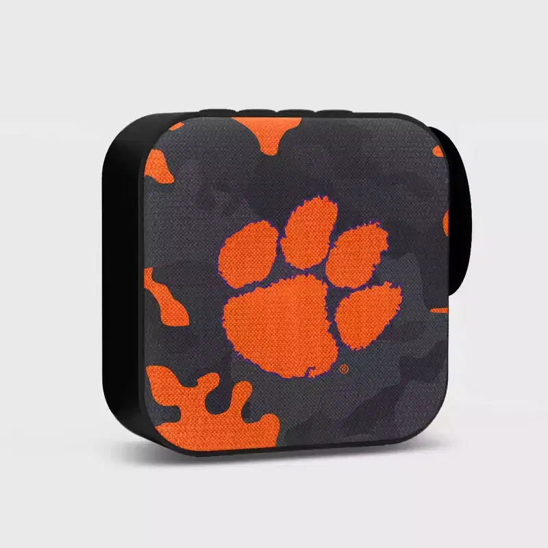 NCAA Clemson Tigers Bluetooth Portable Speaker with FM Radio: USB & MicroSD Connectivity