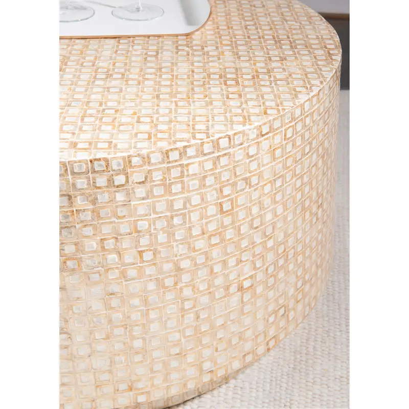 Capiz Mosaic Coffee Table