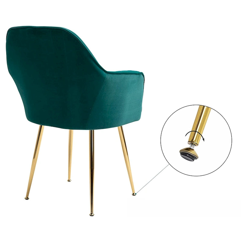 AVAWING Upholstered Dining Chair (Set of 6) Velvet Accent Arm Chair