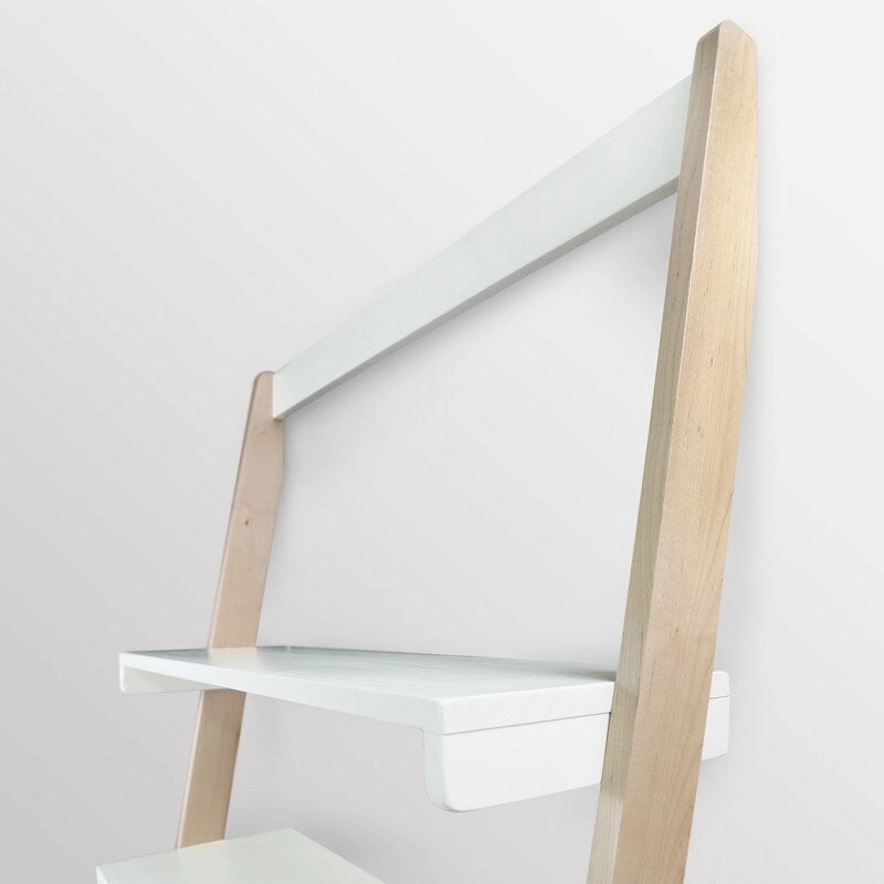 Freestanding Ladder Desk with Drawer with Solid American Hardwood