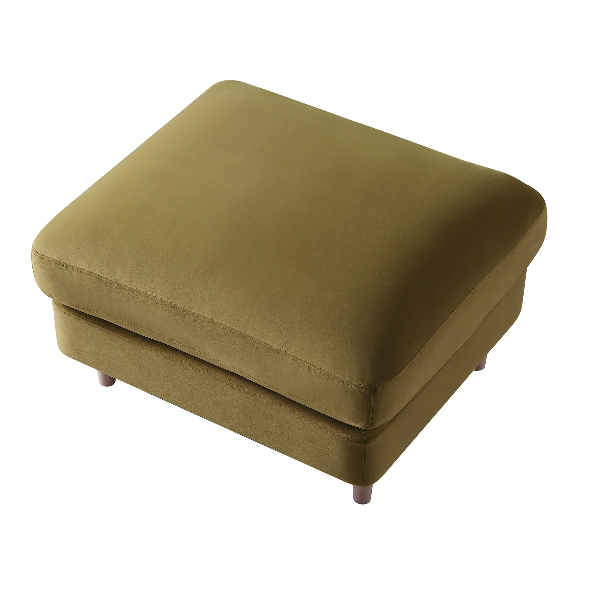 Fudge Velvet Sofa, Footstool