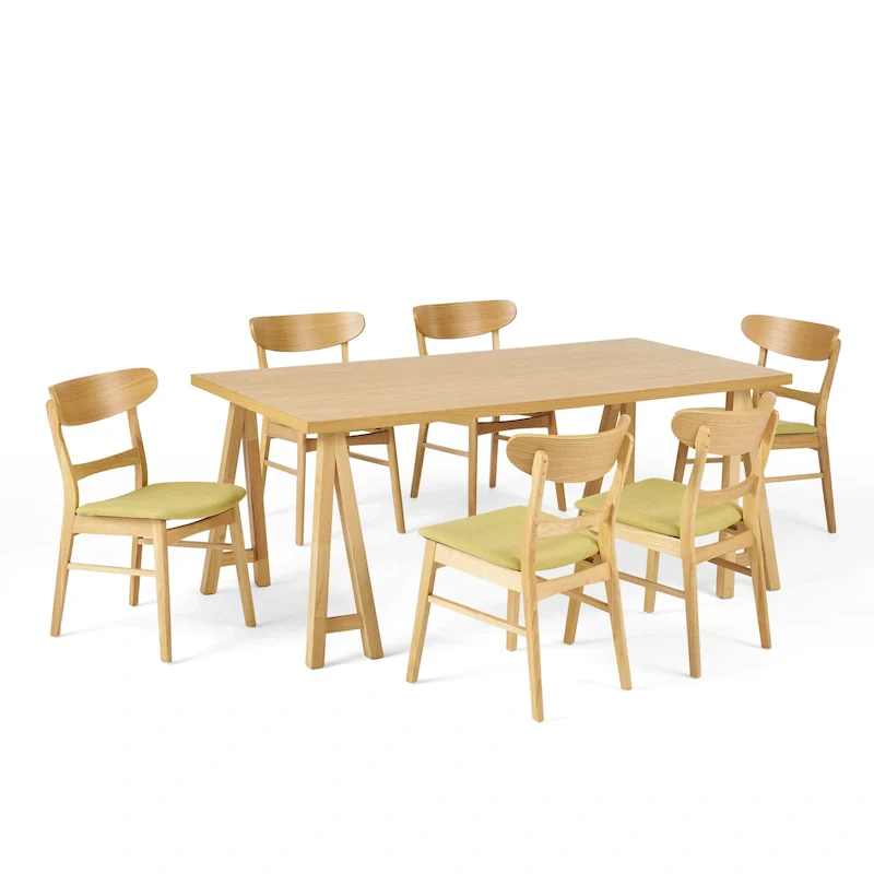 Idalia Mid-Century Modern 7 Piece Dining Set by Christopher Knight Home