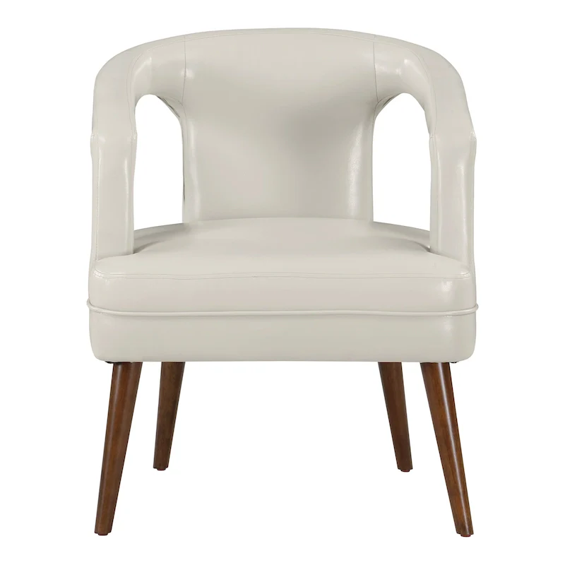 Mason Accent Reception Chair in Faux Leather