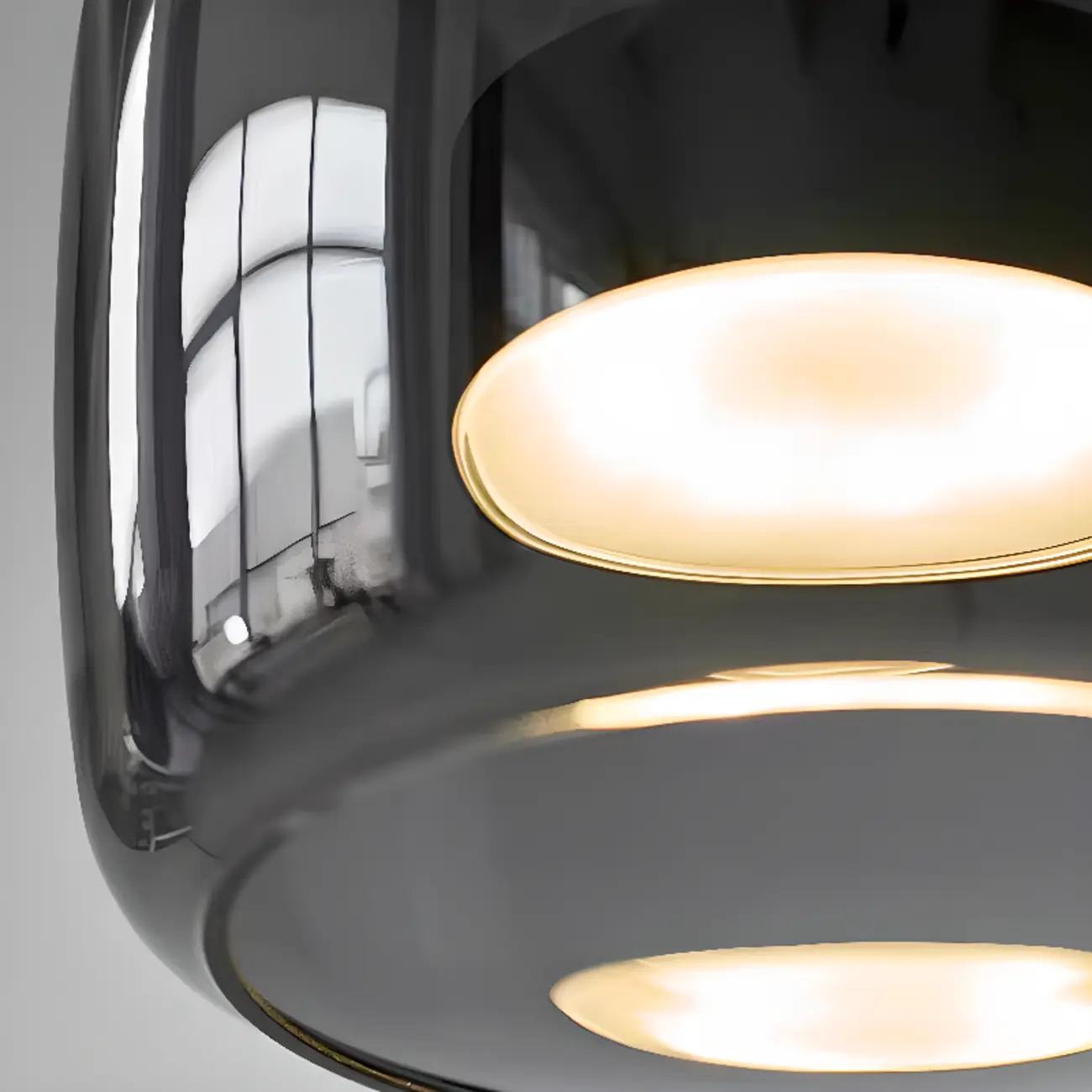 Dimmable Geometric Metal Glass LED Pendant Light