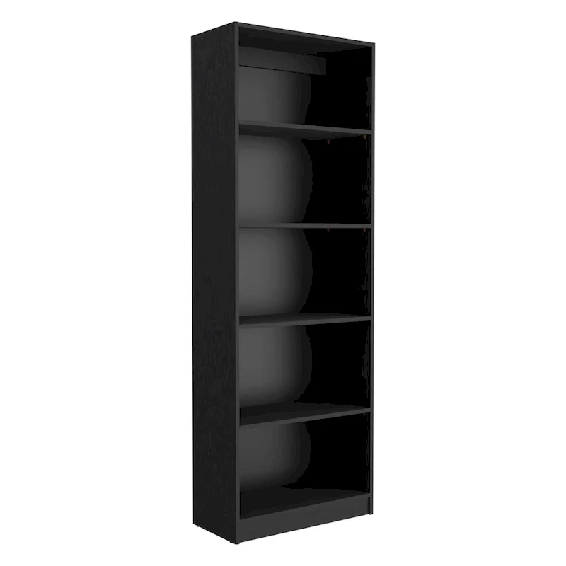 2-Piece Bookcase Set – Wide 5-Shelf and Narrow 4-Shelf