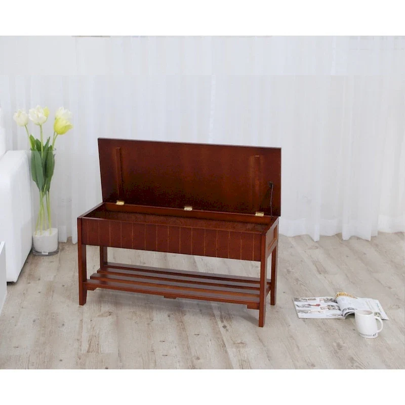 Waggoner Solid Wood Shoe Bench