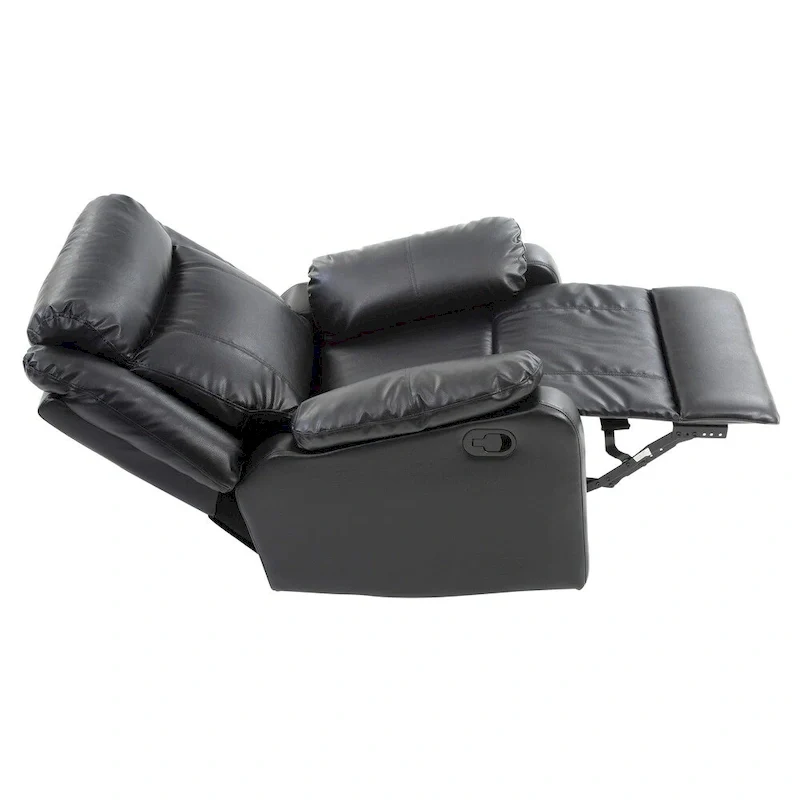 Faux Leather Rocking Recliner, Single Seat