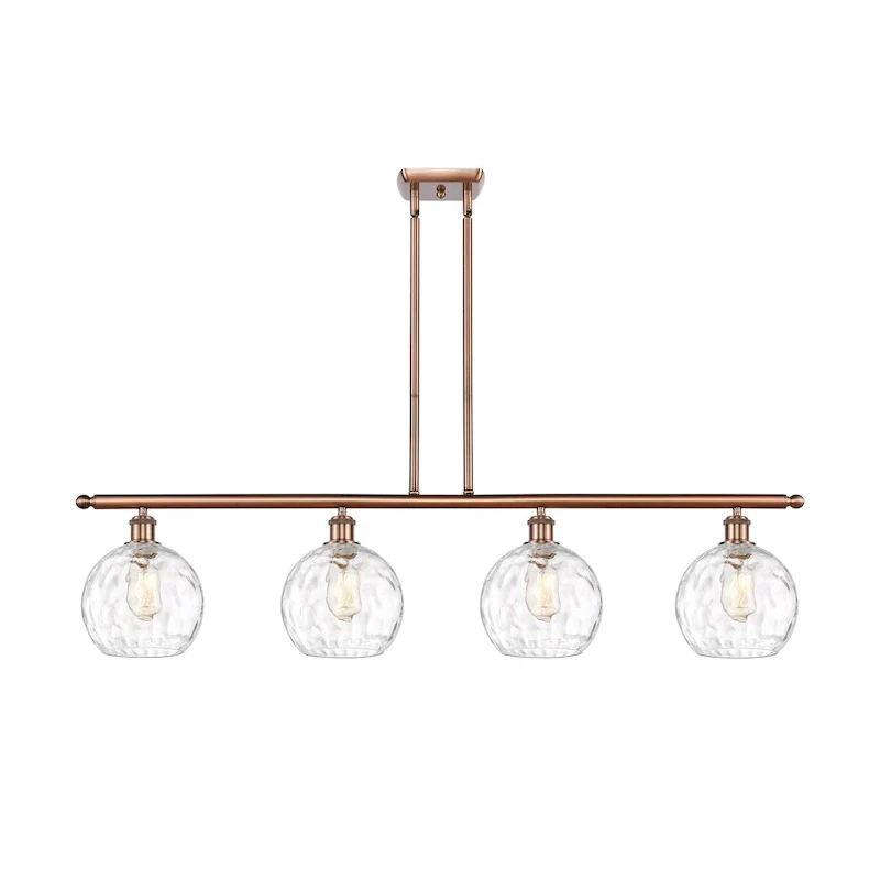 Innovations Lighting Ballston Athens Water Glass - 4 Light 48  Island Light