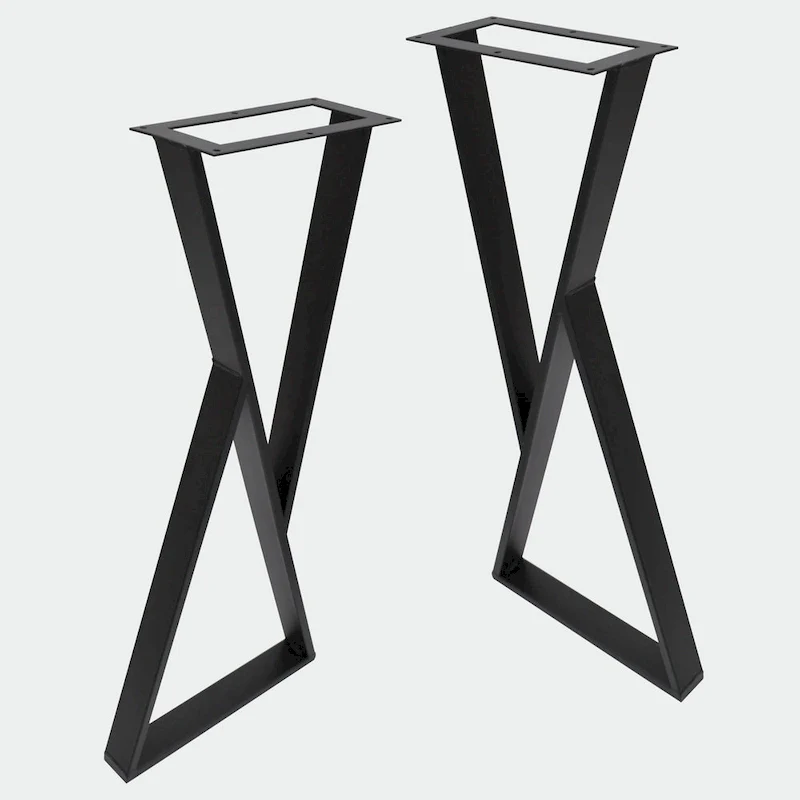 Z Shape Iron Table Legs 2 Pieces Side Table legs