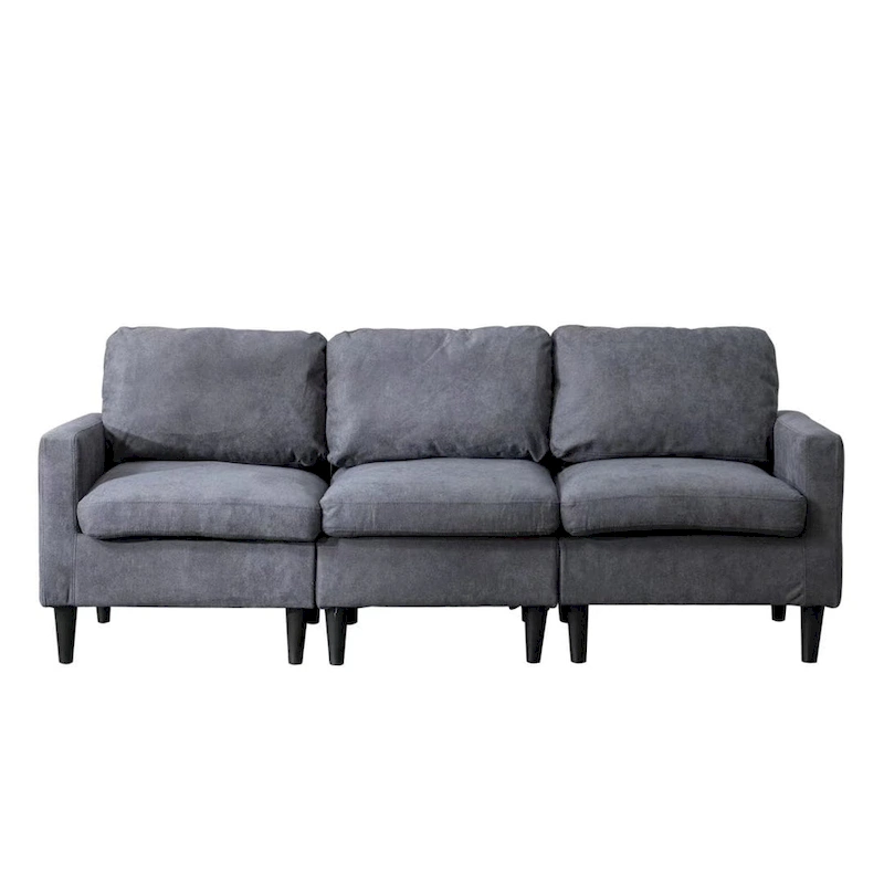 DIY Convertible Sectional Sofa Couch with Ottoman