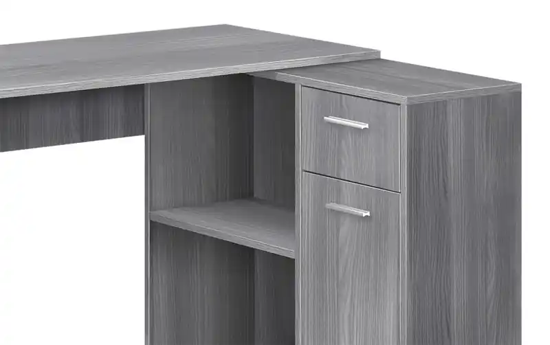 Zoey 46 L-Shaped Office Desk with Cubbies, Drawer & Cabinet