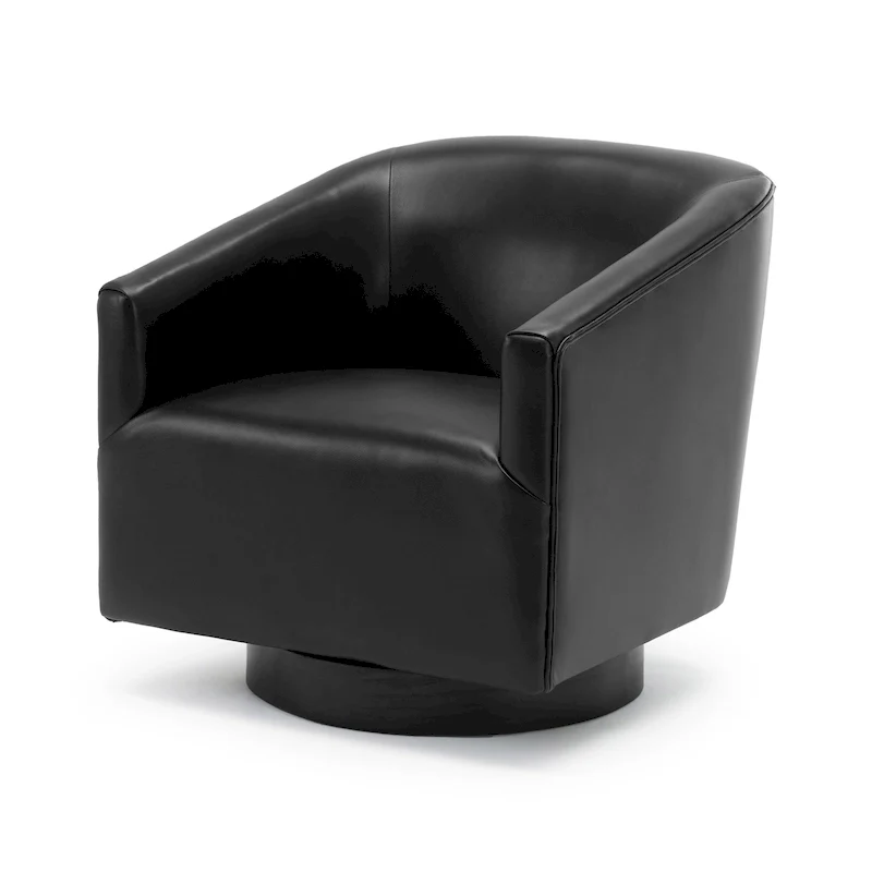 Wood Base Swivel Chair