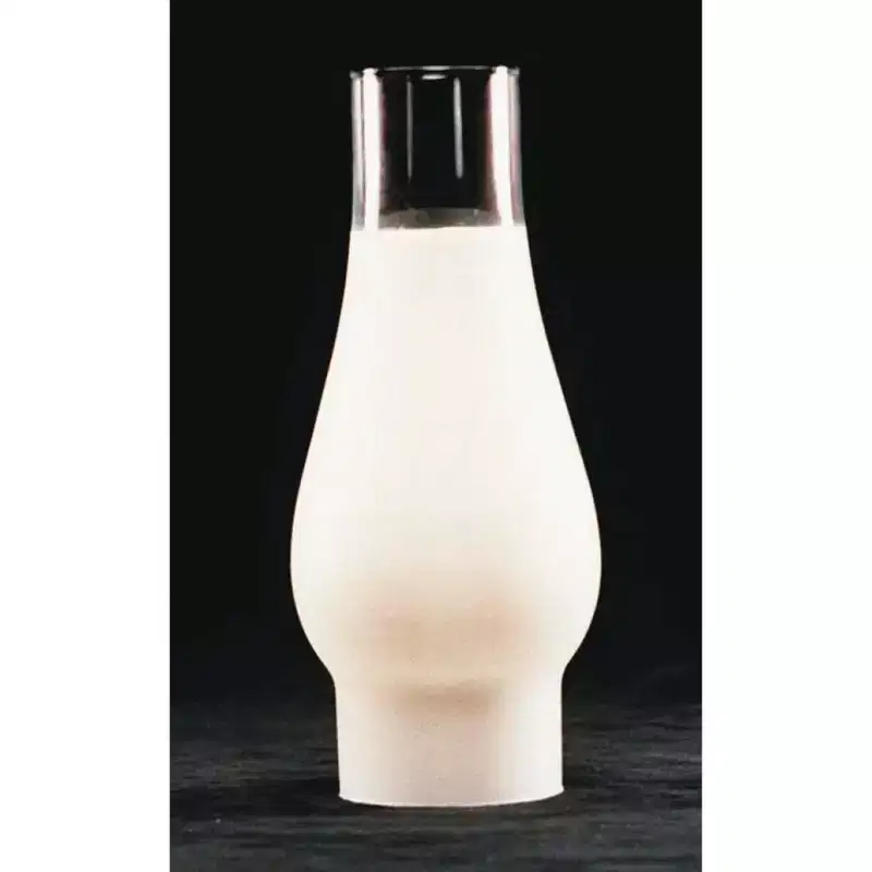 Lehman's Frosted Glass Lamp Chimney, Replacement Hurricane Globe Measures 2 5/8 Inch Diameter Base x 8 1/2 Inches High for Oil or Kerosene Lanterns