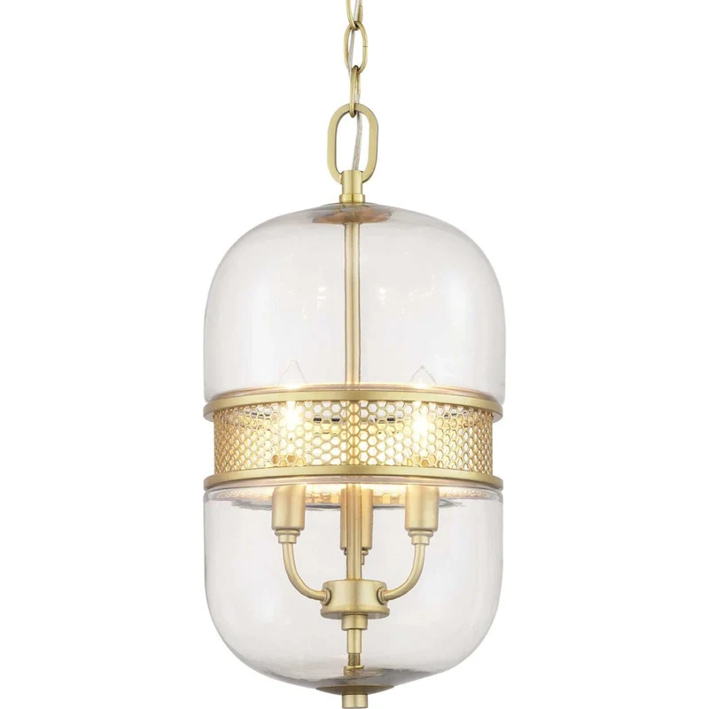 Progress Lighting Cayce 3 Light 9  Wide Taper Candle Mini Pendant