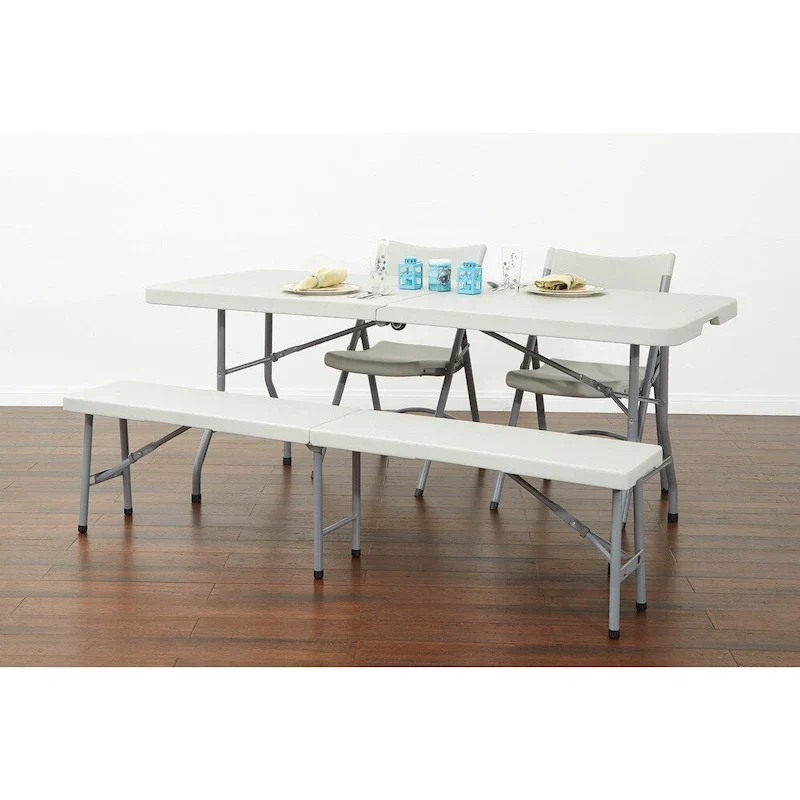 Lightweight Folding Plastic Chair (Set of 4)