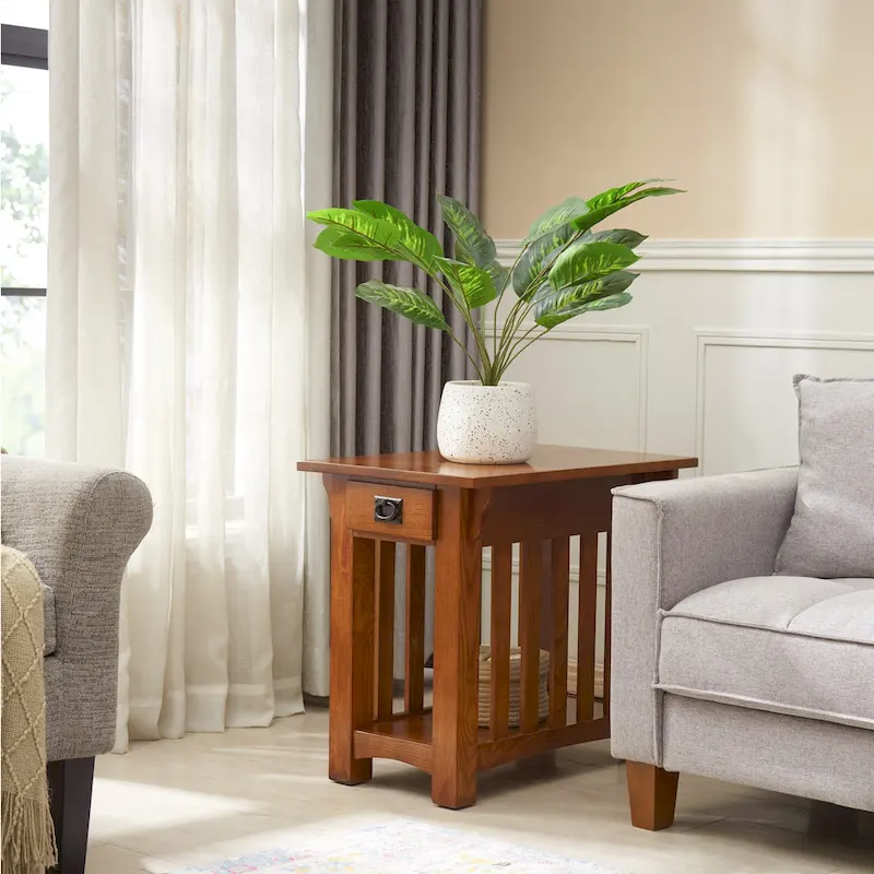 Leick Home Mission Impeccable End Table with Drawer