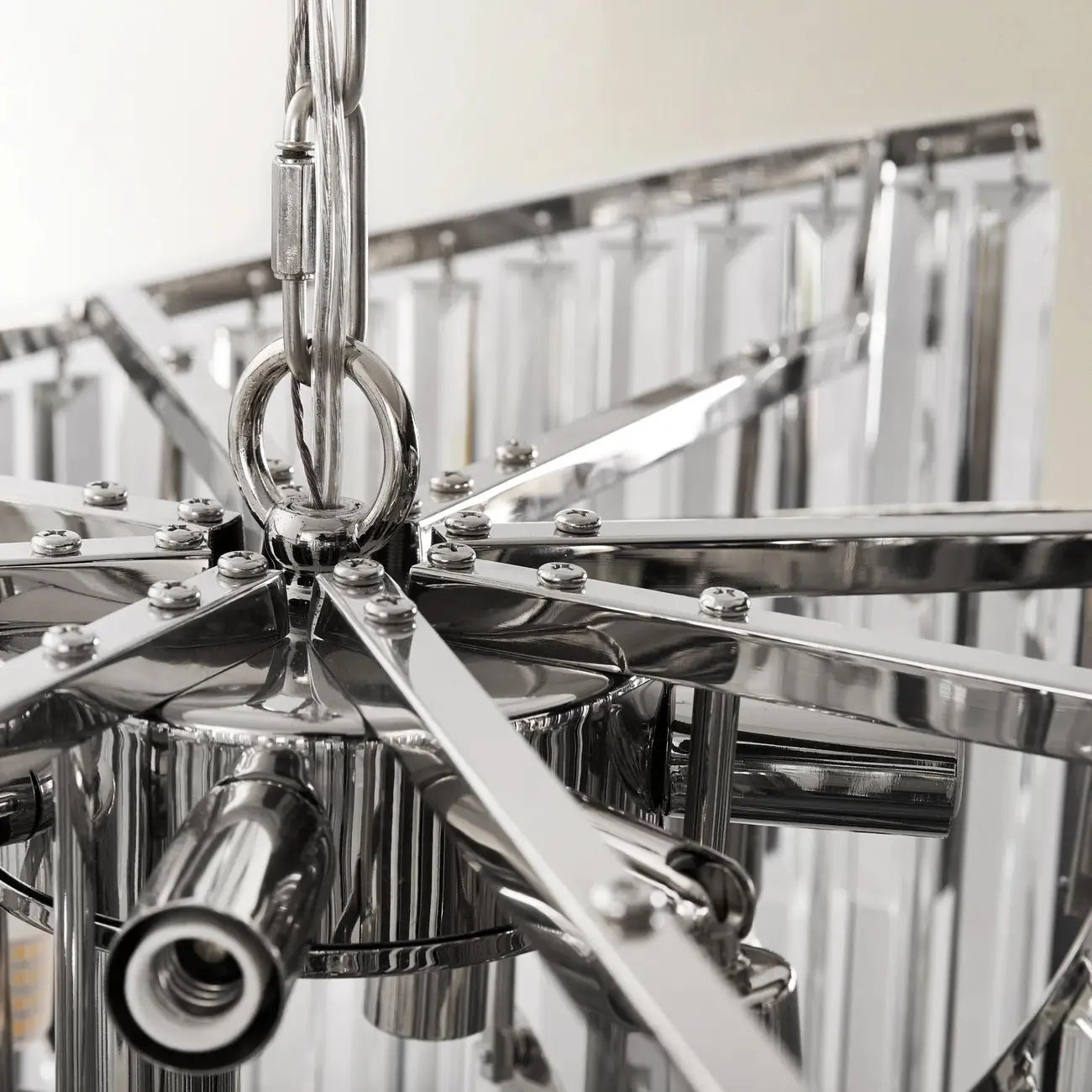 Modern Luxury Spiral-Shaped Clear Crystal Chandelier