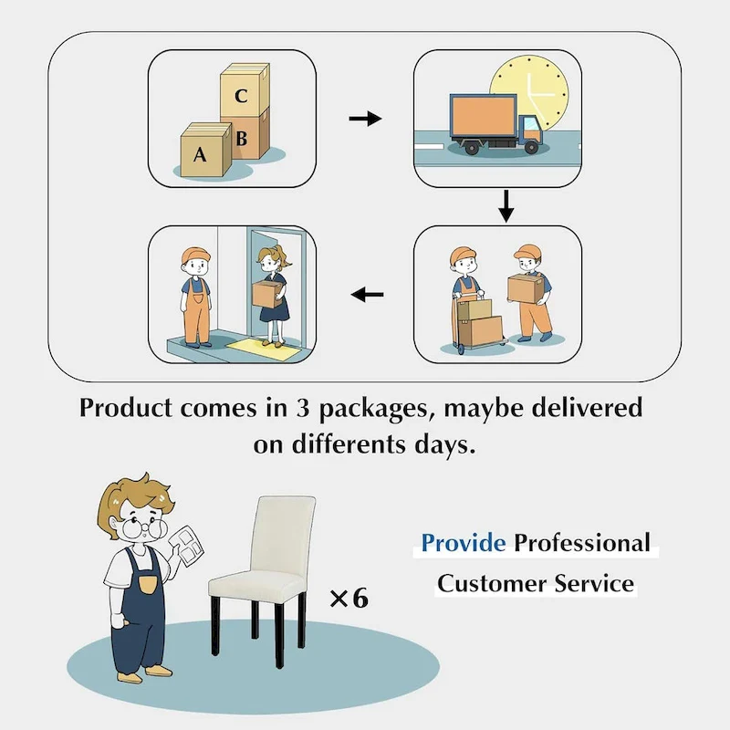 Upholstered Dining Chairs, Fabric Dining Room Kitchen Side Chair, Parson Dining Chairs