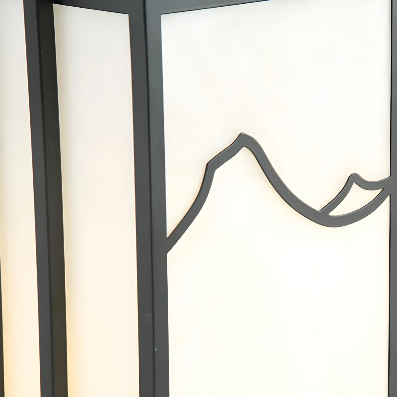 Sophisticated Rectangle Vertical White Shade Post Cap Light