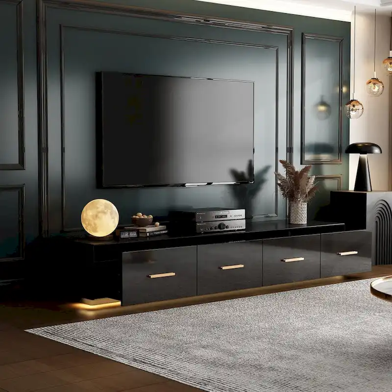 Sleek Floating Entertainment Unit Style Meets Function