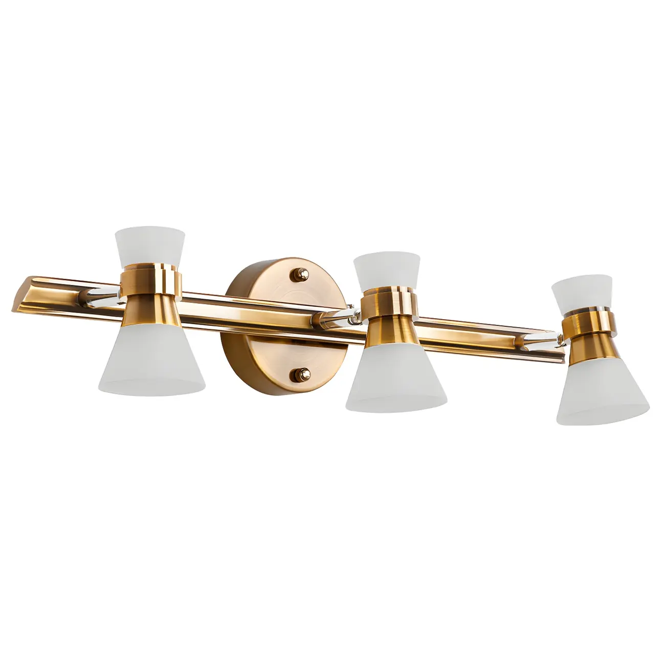 Modern Gold Cone Shade Bathroom Vanity Light LED Fixture