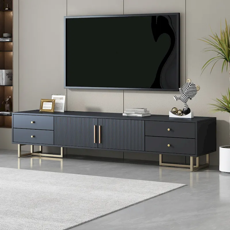 TV Stand Cabinet with Drawers and Storage