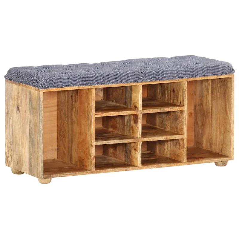 vidaXL Hall Bench 39.4x13.8x18.5 Solid Mango Wood