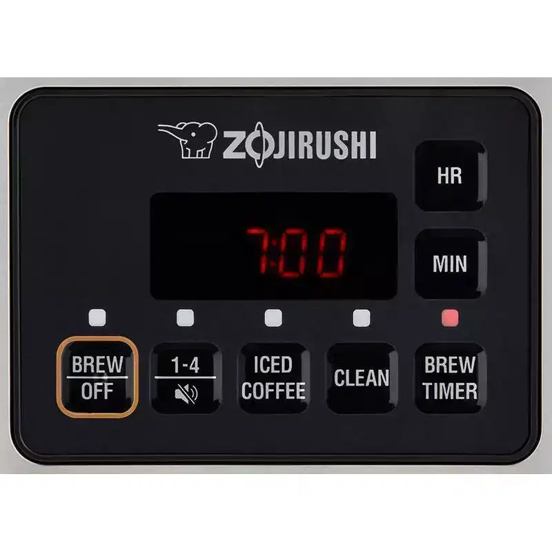 Zojirushi Dome Brew Programmable Coffee Maker EC-ESC120 Stainless Black: 12-Cup Drip Machine with Timer #38; Glass Carafe