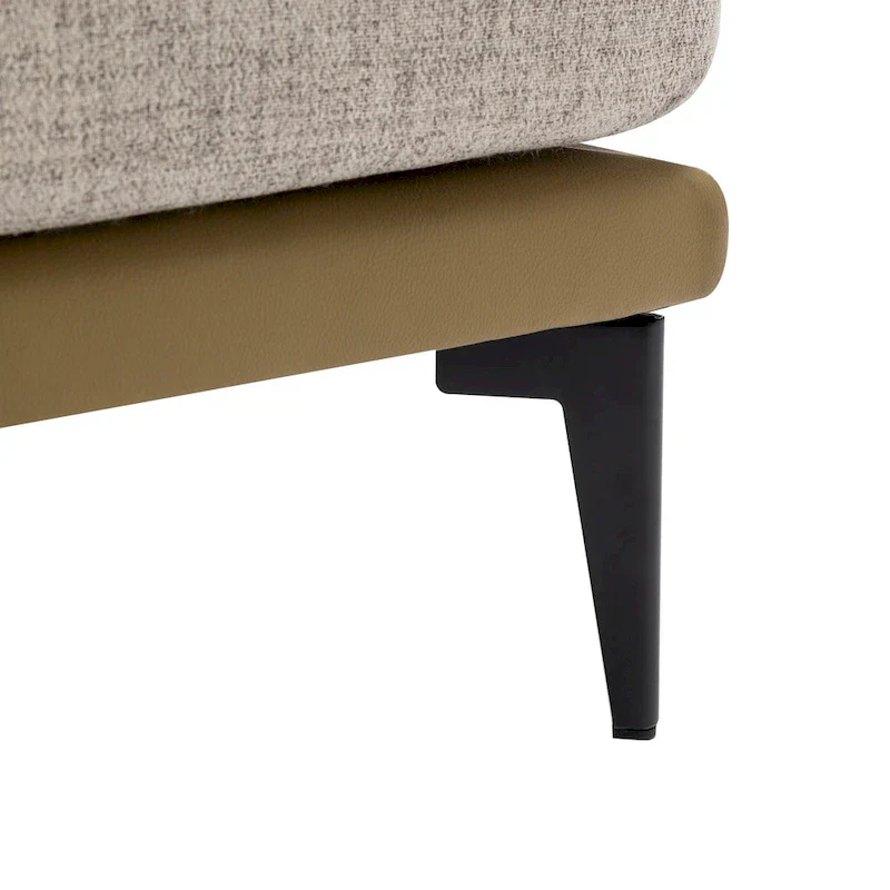 Modern Two-tone Barrel Fabric Chair