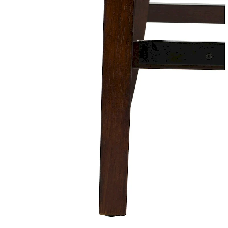 SAFAVIEH Dottie 26-inch Tufted Wing Back Counter Stool - Grey / Espresso (Set of 2) - 22.5 x 25 x 41 - 22.5 x 25 x 41