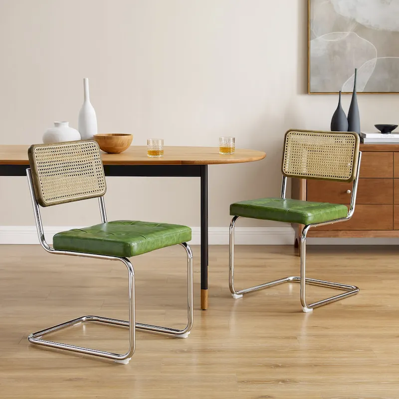 Art Leon Modern Upholstered Dining Chairs (Set of 2)