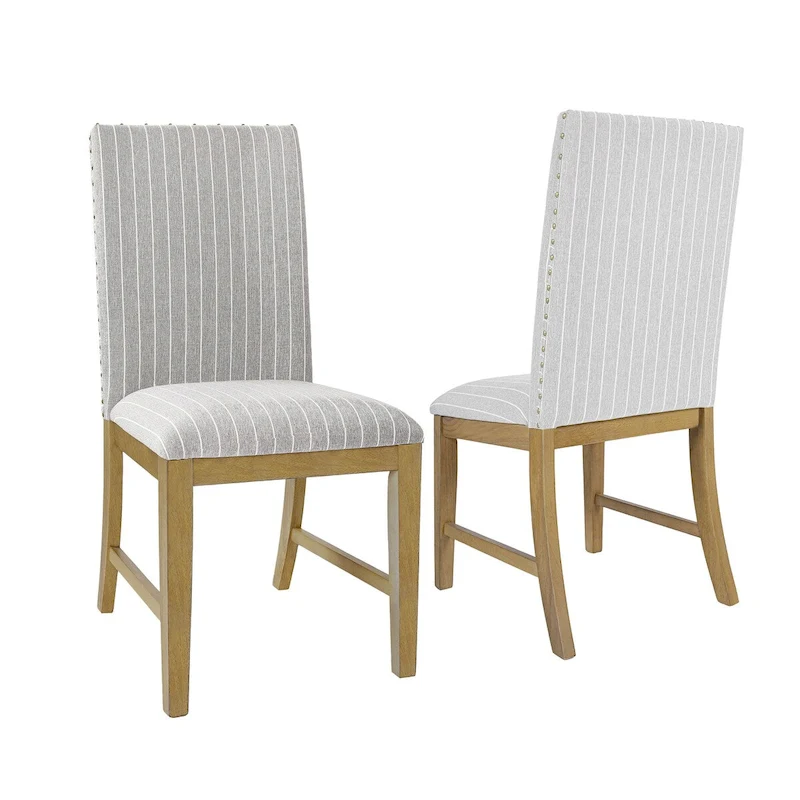 HomePop Upholstered Wood Apron Dining Chair - Set of 2