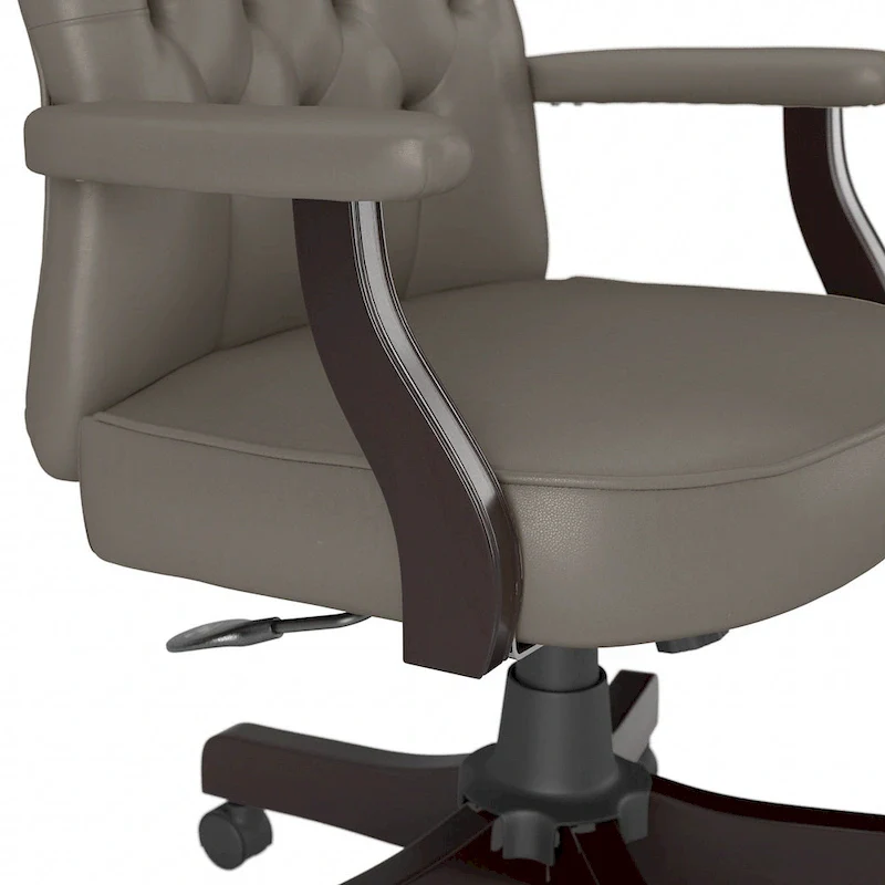 High Back Tufted Office Chair with Arms