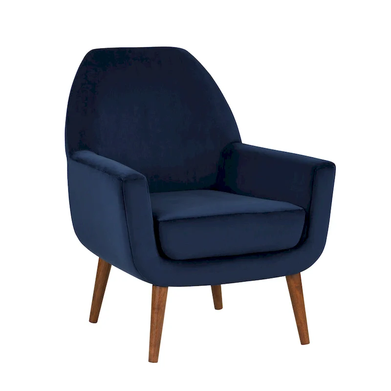 Mid-Century Velvet Arm Chair