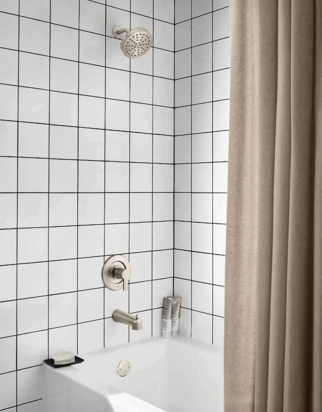 Moen Rinza Brushed Nickel Single Handle Tub & Shower Trim